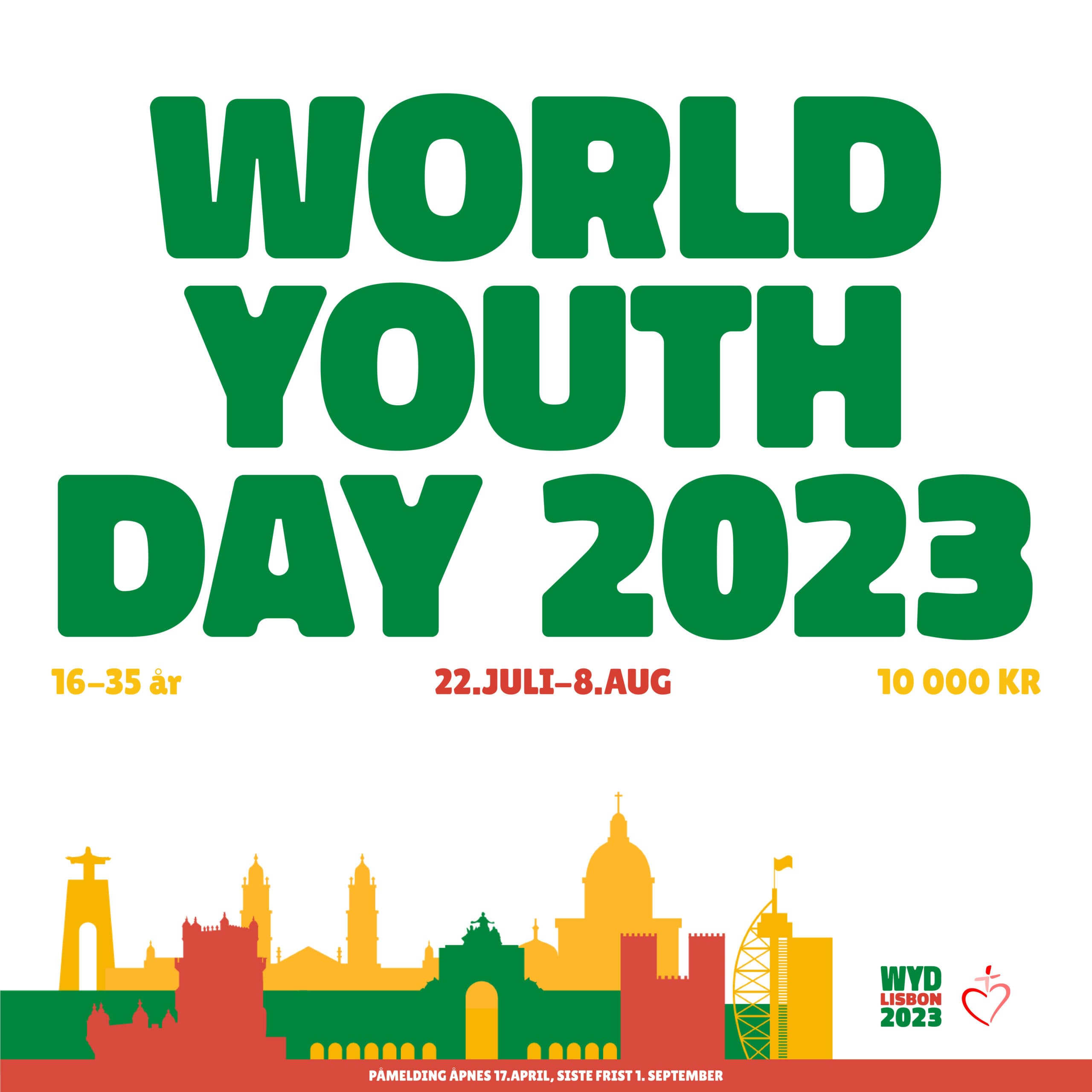 Meld deg på World Youth Day 2023!